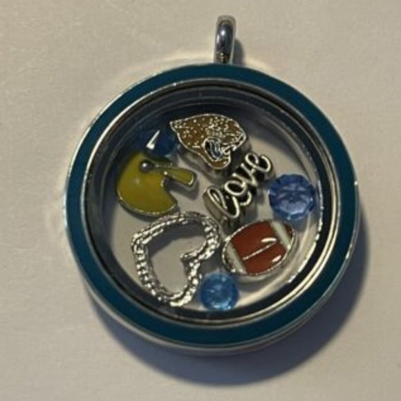 Jacksonville Jaguars NFL Memory Charm Locket w/ 22 IN chain NEW - Picture 1 of 5
